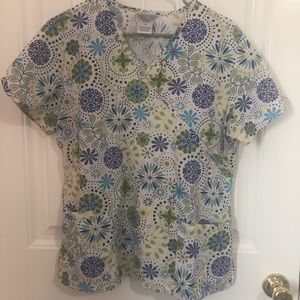 Floral Scrub Top